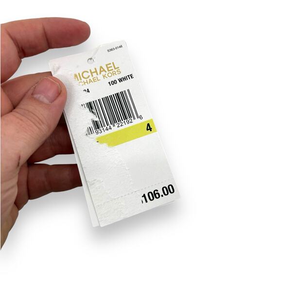 NEW Michael Michael Kors One Shoulder White One Piece Swimsuit Size 4 O Ring NWT - Picture 7 of 10